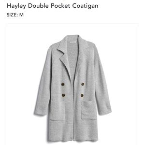 Trench style cardigan